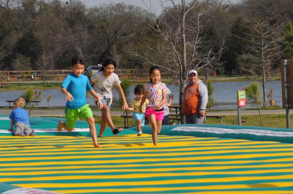 Children jumping