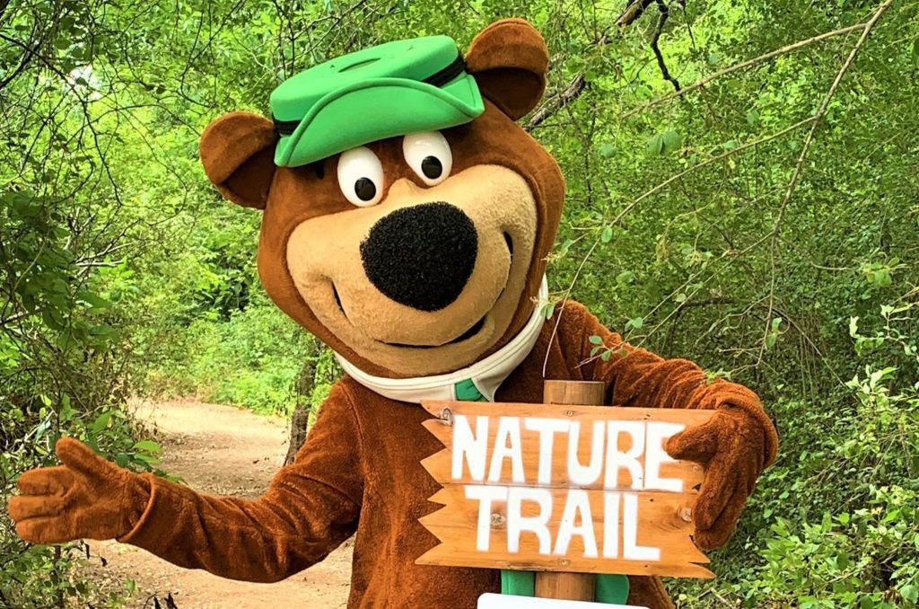 Yogi Bear on the nature trail