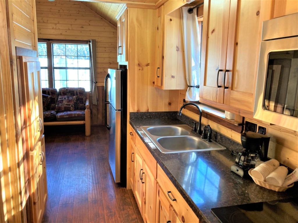 Standard One Bedroom Family Cabin Kitchen