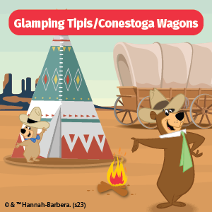 Glamping Tipi/ Conestoga Wagon Option